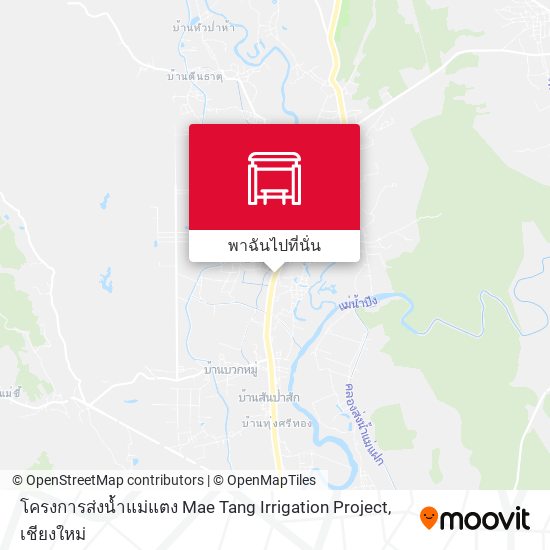 โครงการส่งน้ำแม่แตง Mae Tang Irrigation Project แผนที่