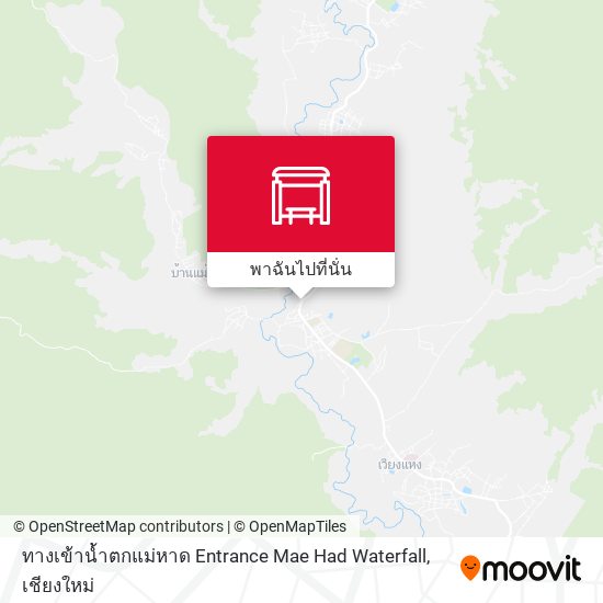 ทางเข้าน้ำตกแม่หาด Entrance Mae Had Waterfall แผนที่