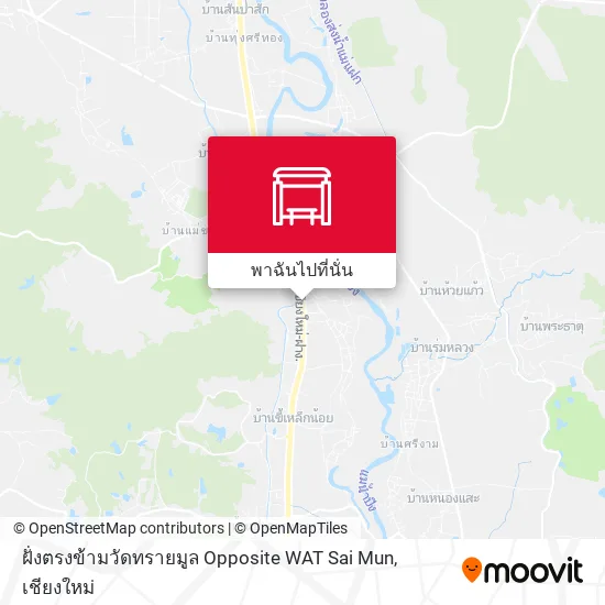 ฝั่งตรงข้ามวัดทรายมูล Opposite WAT Sai Mun แผนที่
