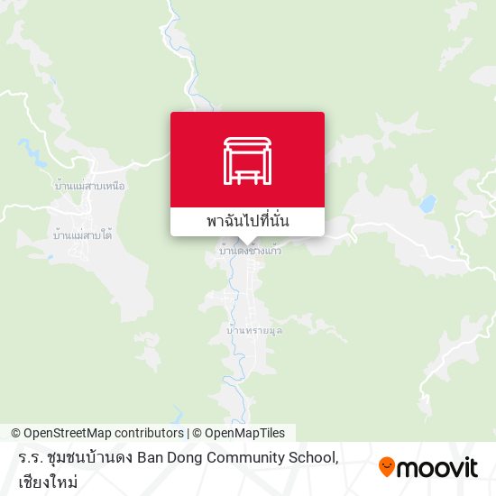 ร.ร. ชุมชนบ้านดง Ban Dong Community School แผนที่