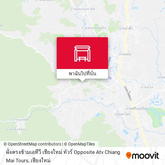 ฝั่งตรงข้ามเอทีวี เชียงใหม่ ทัวร์ Opposite Atv Chiang Mai Tours แผนที่