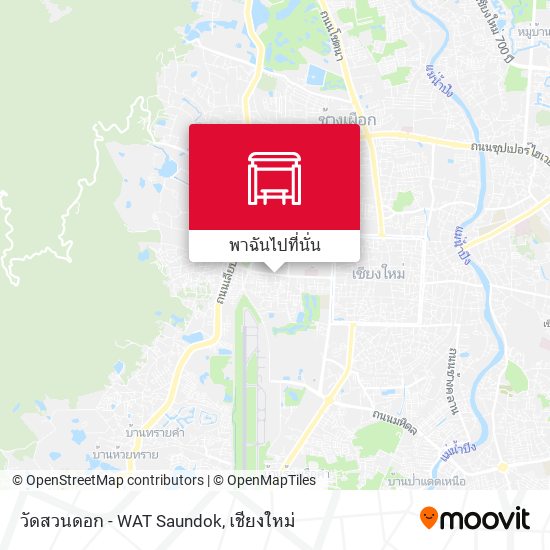 วัดสวนดอก - WAT Saundok แผนที่
