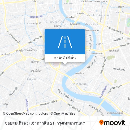 ซอยสมเด็จพระเจ้าตากสิน 21 แผนที่