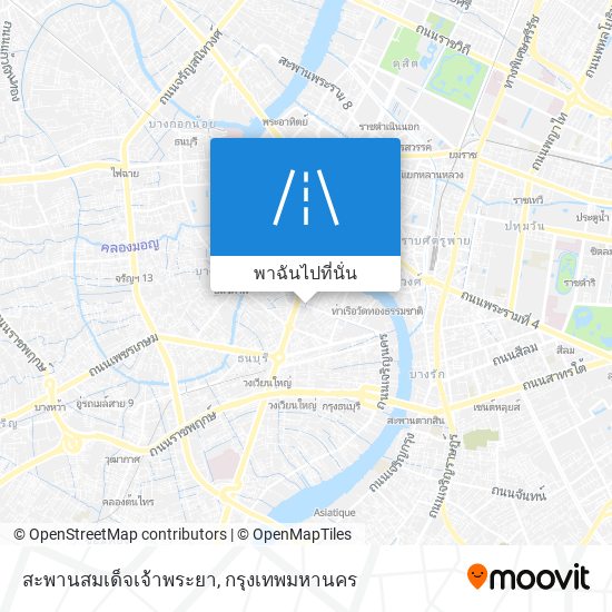 สะพานสมเด็จเจ้าพระยา แผนที่