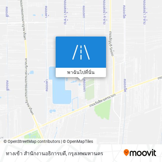 ทางเข้า สำนักงานอธิการบดี แผนที่