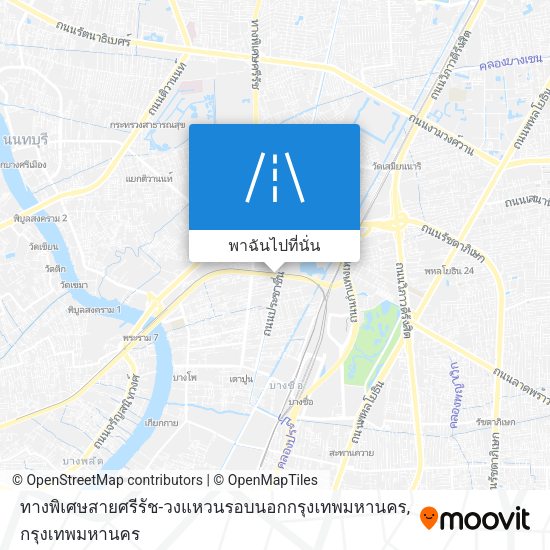 ทางพิเศษสายศรีรัช-วงแหวนรอบนอกกรุงเทพมหานคร แผนที่