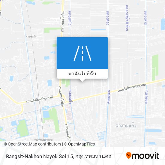 Rangsit-Nakhon Nayok Soi 15 แผนที่