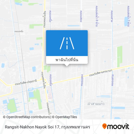 Rangsit-Nakhon Nayok Soi 17 แผนที่