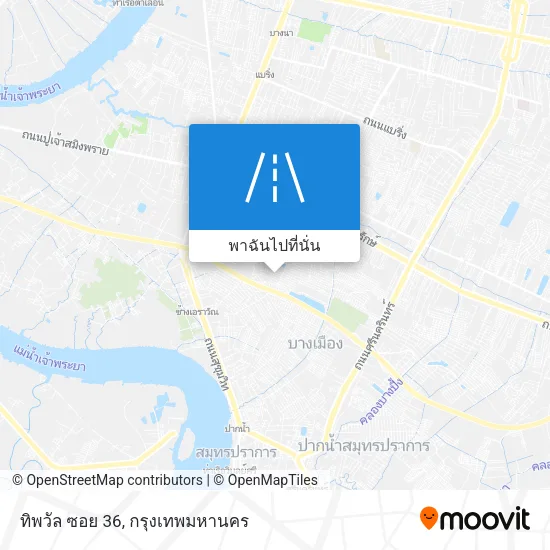 ทิพวัล ซอย 36 แผนที่