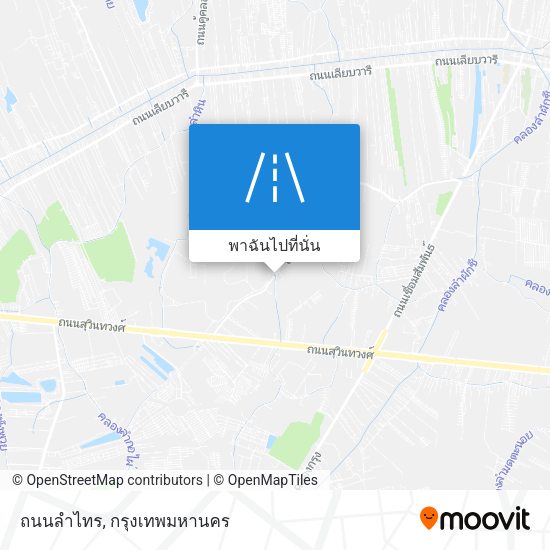 ถนนลำไทร แผนที่