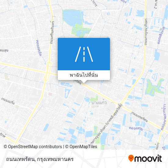 ถนนเทพรัตน แผนที่