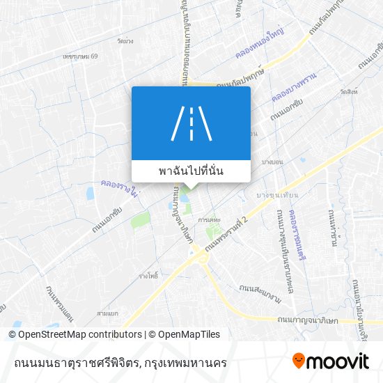 ถนนมนธาตุราชศรีพิจิตร แผนที่