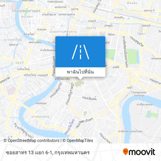 ซอยสาทร 13 แยก 6-1 แผนที่