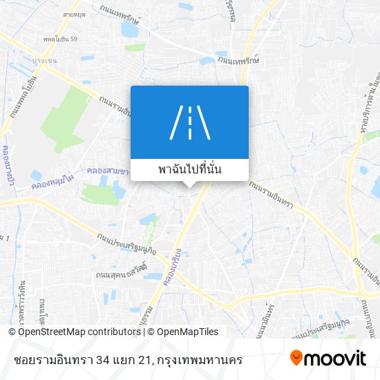 ซอยรามอินทรา 34 แยก 21 แผนที่