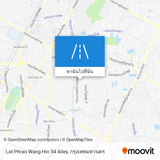 Lat Phrao Wang Hin 54 Alley แผนที่