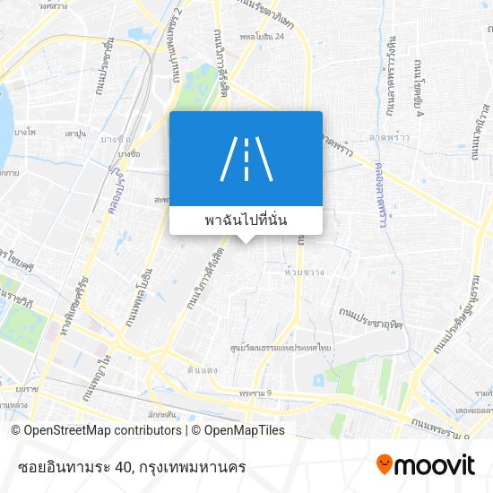 ซอยอินทามระ 40 แผนที่