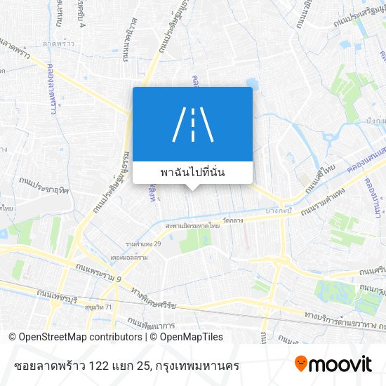 ซอยลาดพร้าว 122 แยก 25 แผนที่