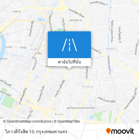 วิภาวดีรังสิต 10 แผนที่