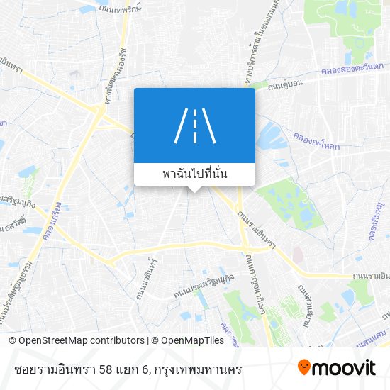 ซอยรามอินทรา 58 แยก 6 แผนที่