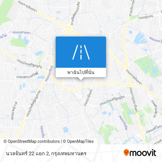 นวลจันทร์ 22 แยก 2 แผนที่