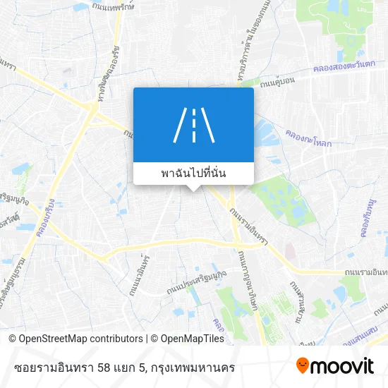 ซอยรามอินทรา 58 แยก 5 แผนที่