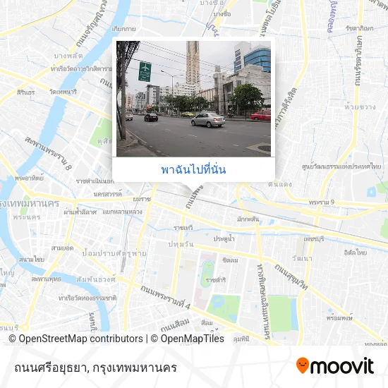 ถนนศรีอยุธยา แผนที่