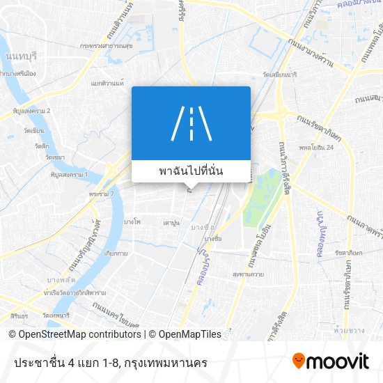 ประชาชื่น 4 แยก 1-8 แผนที่