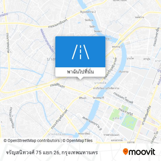 จรัญสนิทวงศ์ 75 แยก 26 แผนที่