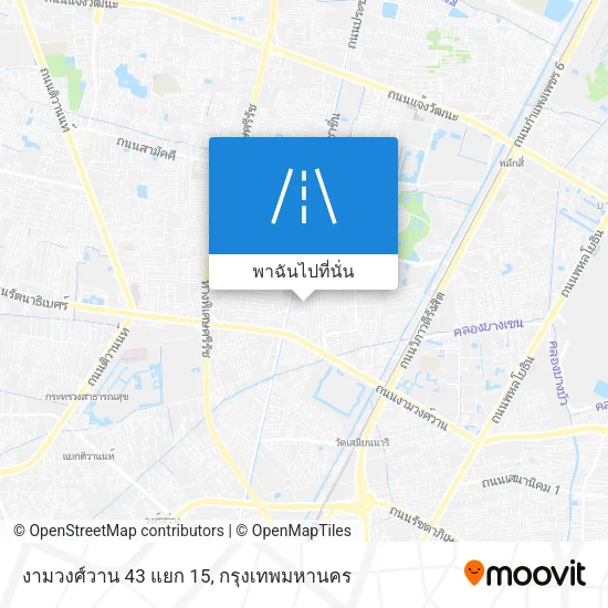 งามวงศ์วาน 43 แยก 15 แผนที่
