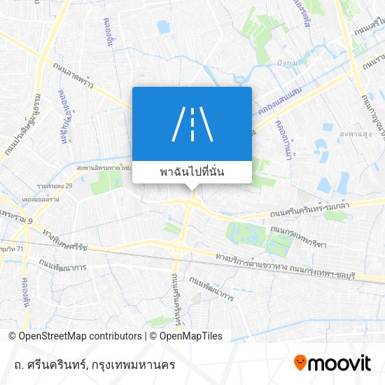 ถ. ศรีนครินทร์ แผนที่