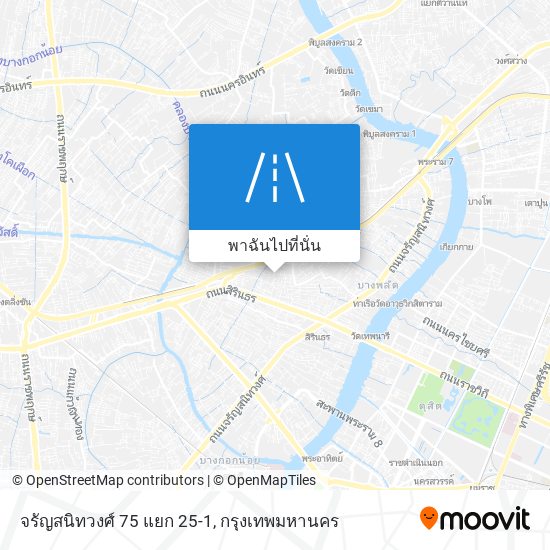 จรัญสนิทวงศ์ 75 แยก 25-1 แผนที่