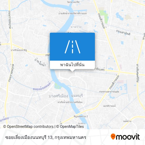 ซอยเลี่ยงเมืองนนทบุรี 13 แผนที่