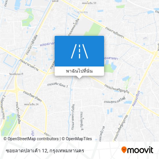 ซอยลาดปลาเค้า 12 แผนที่