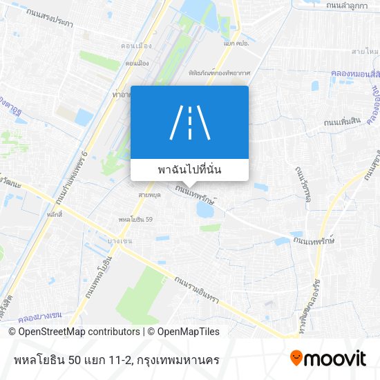 พหลโยธิน 50 แยก 11-2 แผนที่