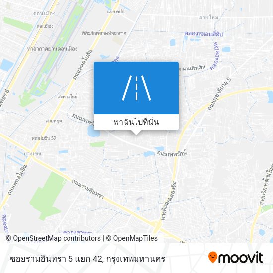 ซอยรามอินทรา 5 แยก 42 แผนที่