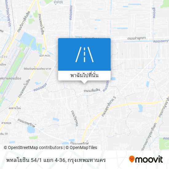 พหลโยธิน 54/1 แยก 4-36 แผนที่