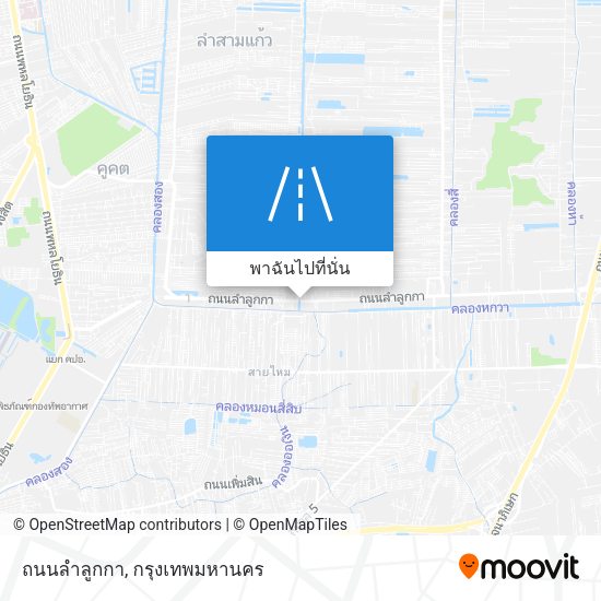ถนนลำลูกกา แผนที่