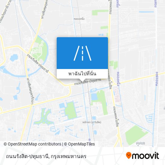 ถนนรังสิต-ปทุมธานี แผนที่