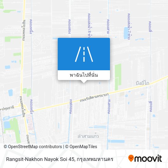 Rangsit-Nakhon Nayok Soi 45 แผนที่