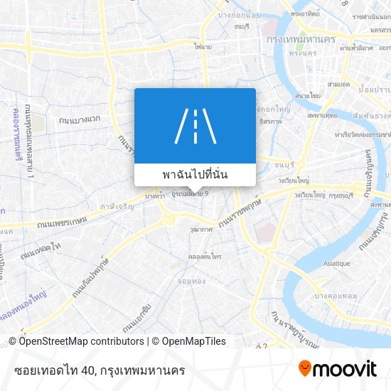 ซอยเทอดไท 40 แผนที่