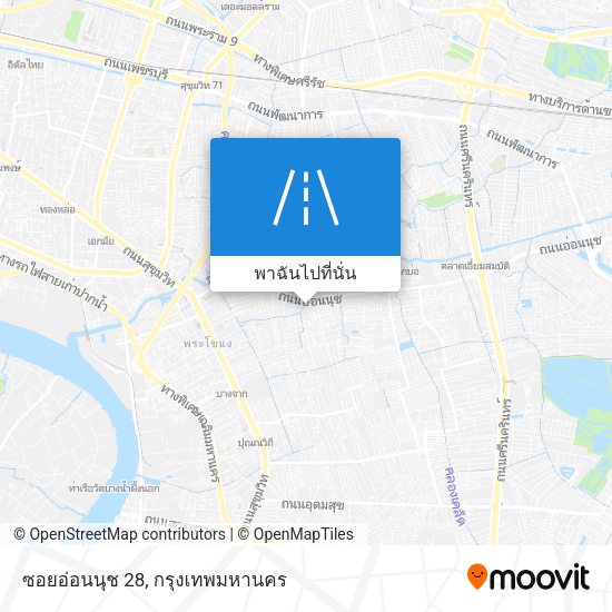 ซอยอ่อนนุช 28 แผนที่