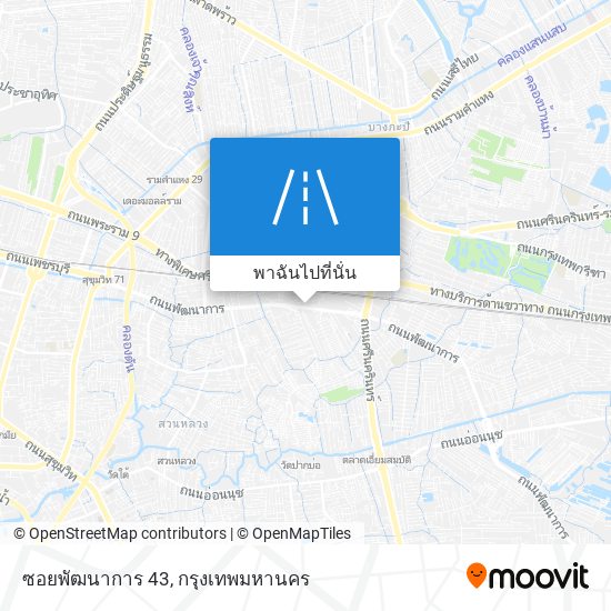 ซอยพัฒนาการ 43 แผนที่