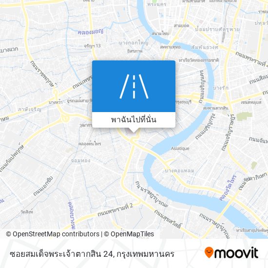 ซอยสมเด็จพระเจ้าตากสิน 24 แผนที่