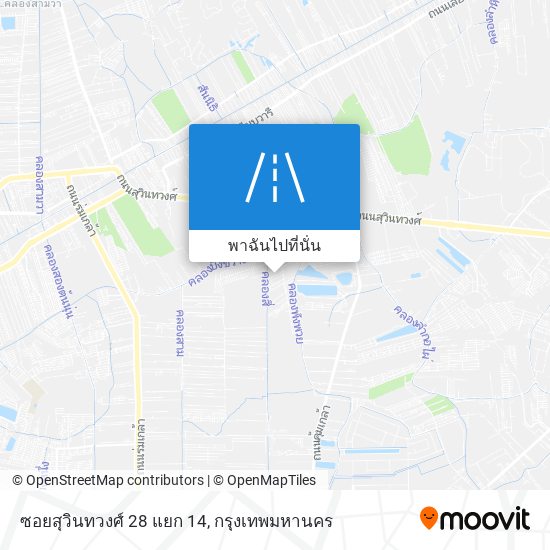 ซอยสุวินทวงศ์ 28 แยก 14 แผนที่