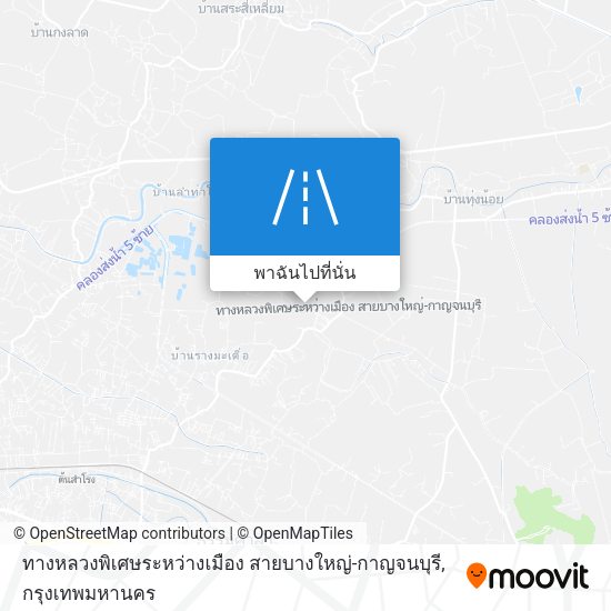 ทางหลวงพิเศษระหว่างเมือง สายบางใหญ่-กาญจนบุรี แผนที่