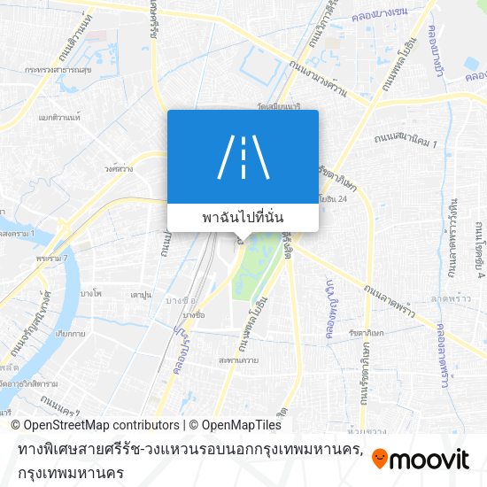 ทางพิเศษสายศรีรัช-วงแหวนรอบนอกกรุงเทพมหานคร แผนที่