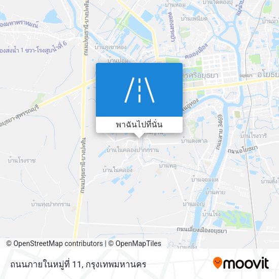 ถนนภายในหมู่ที่ 11 แผนที่