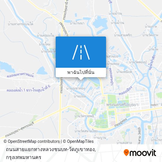 ถนนสายแยกทางหลวงชนบท-วัดภูเขาทอง แผนที่
