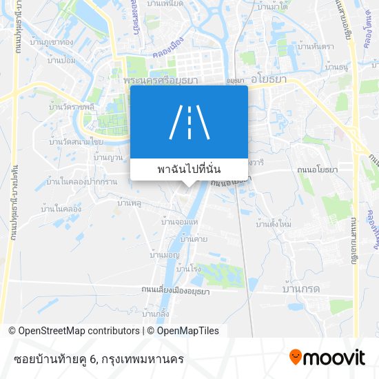 ซอยบ้านท้ายคู 6 แผนที่