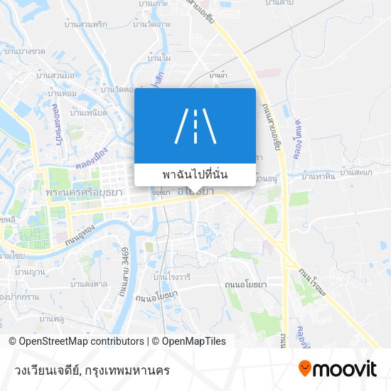 วงเวียนเจดีย์ แผนที่
